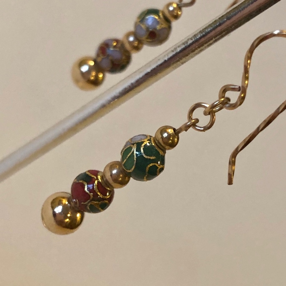 Cloisonné Earrings